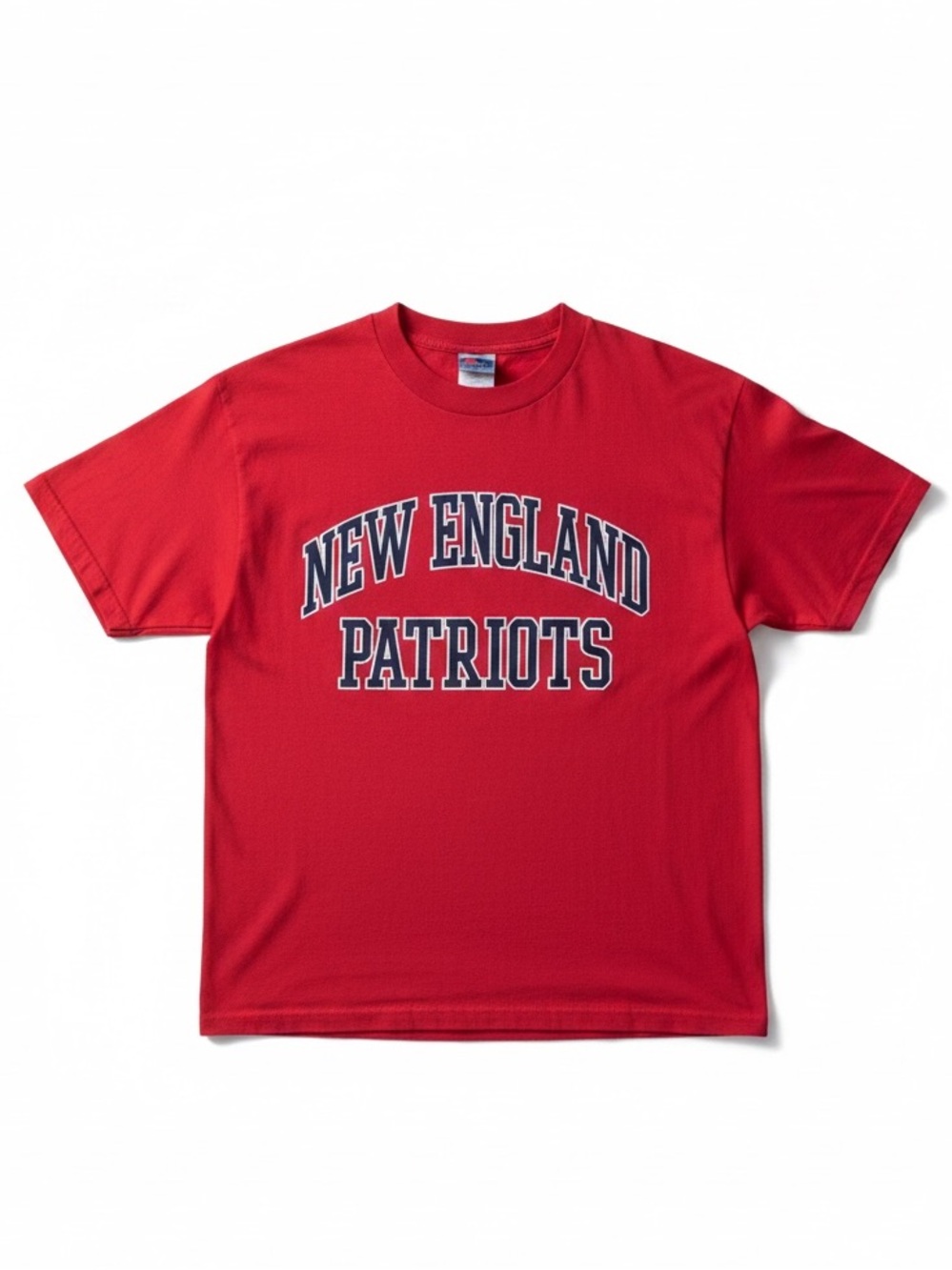 NFL New England Patriots Football Red Cotton Tee Men’s Large - Picture 1 of 4